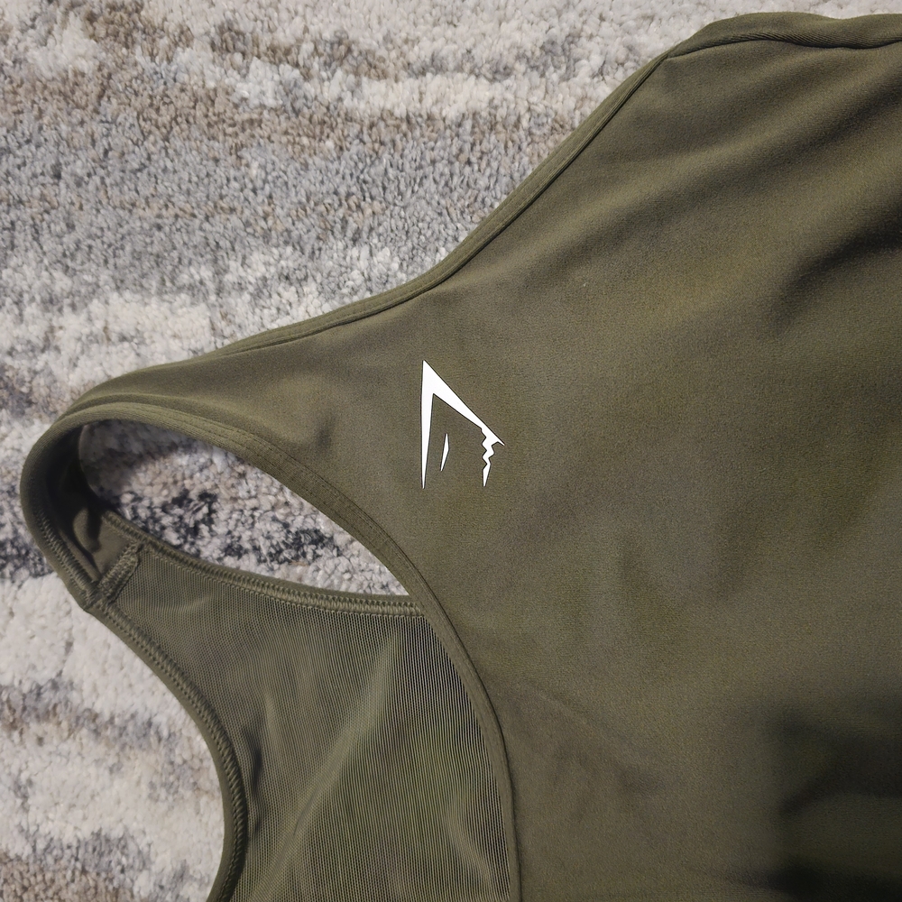 Gymshark Olive Green Racerback Performance Sports Bra - Picture 7 of 8